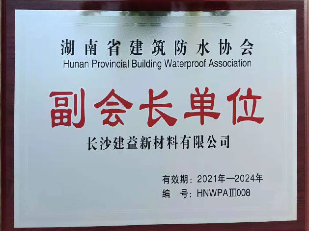 湖南省建筑防水协会副会长单位